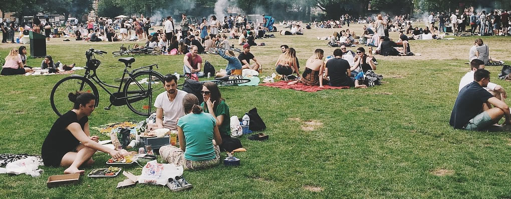 groups of people in park